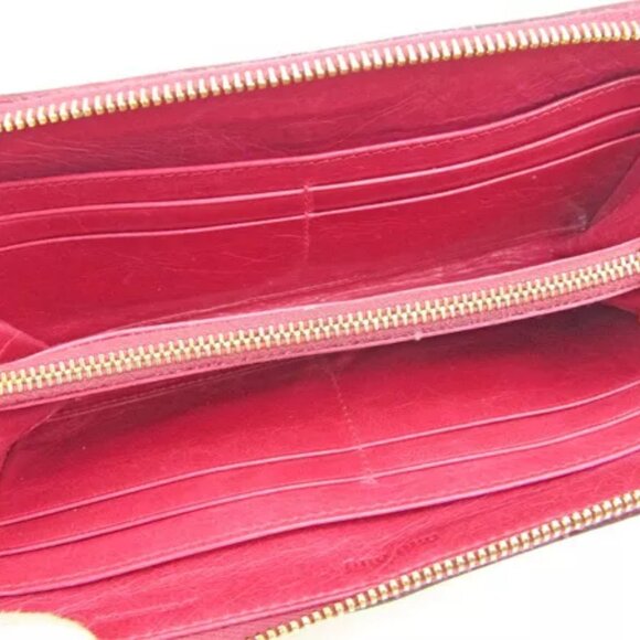 miumiu Wallet Purse Long Wallet Pink Woman Authentic Used - Picture 3 of 6